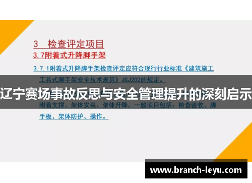 辽宁赛场事故反思与安全管理提升的深刻启示 辽宁赛场事故反思与安全管理提升的深刻启示